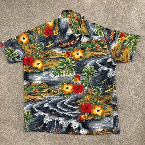 Vintage Roundy Bay Men’s Large Hawaiian Shirt